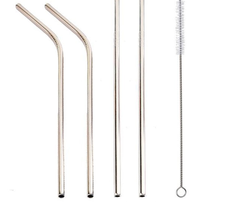 Colorful Reusable Stainless Steel Straws: Safe, Threaded Non-Slip Lines, Multiple Color Choices