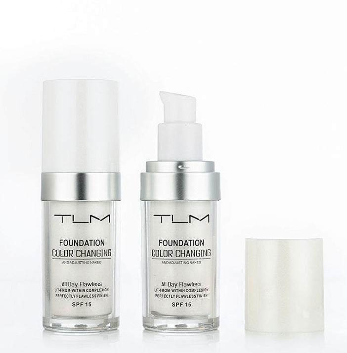 Color Changing Foundation Liquid Makeup for Daily Use with SPF 50 Protection