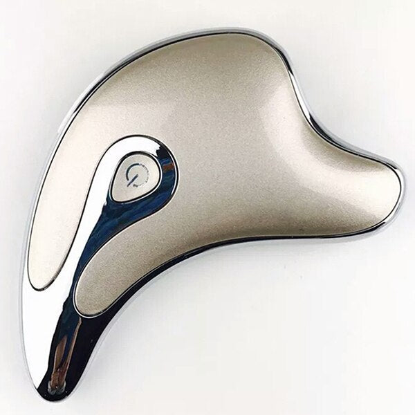 Gua Sha Scraper Facial Massager LED Light for Skin Rejuvenation and Lymphatic Drainage