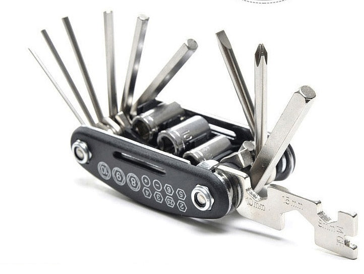 Bicycle Repair Combination Tool: All-in-One Steel Tool for Bike Maintenance