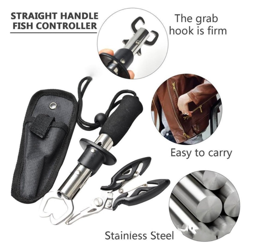 Fishing Gear Fish Lip Stainless Steel Scissors Set - Multifunctional Fishing Pliers and Clamp Tool