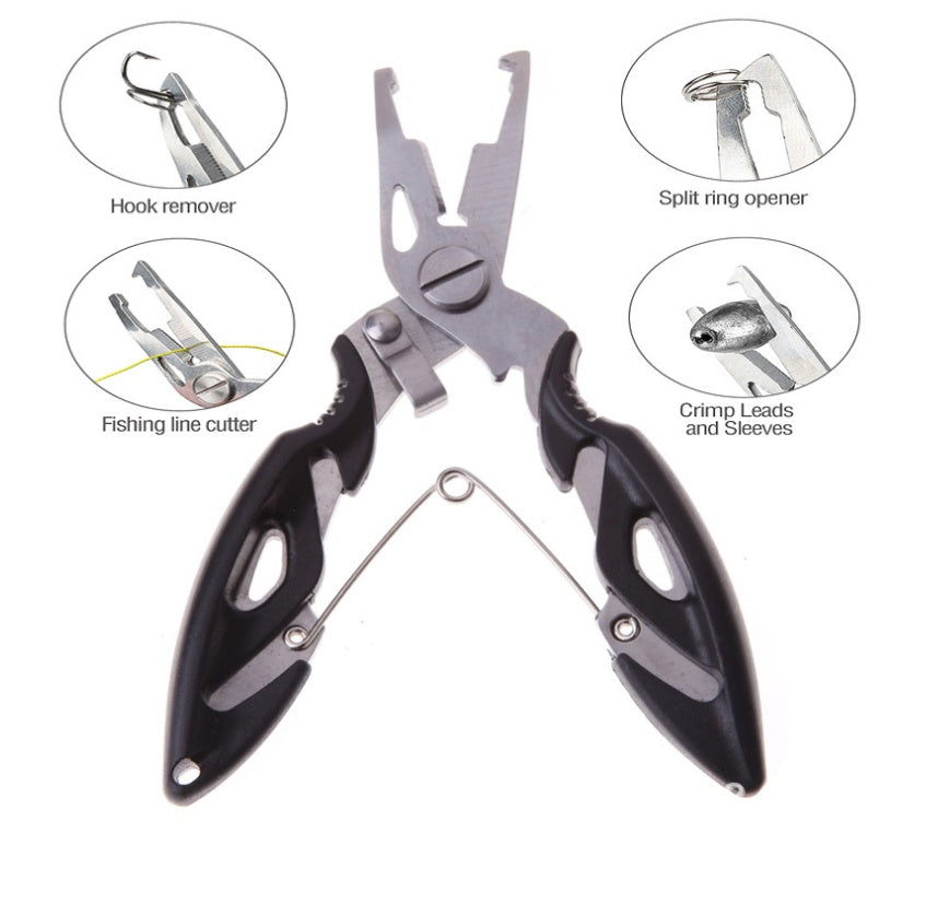Fishing Gear Fish Lip Stainless Steel Scissors Set - Multifunctional Fishing Pliers and Clamp Tool