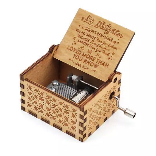 Hand-cranked Music Box Dolls Collection - Handmade Wooden Music Box