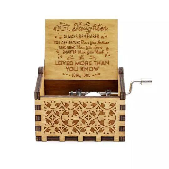 Hand-cranked Music Box Dolls Collection - Handmade Wooden Music Box