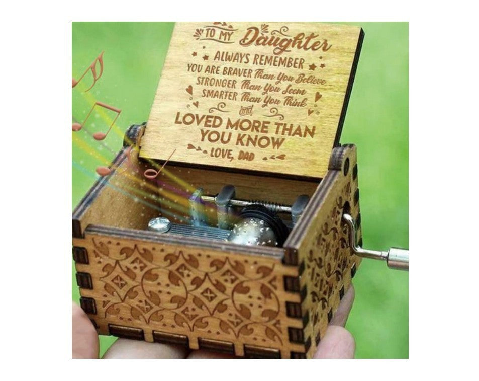 Hand-cranked Music Box Dolls Collection - Handmade Wooden Music Box