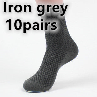 Durable Men's Bamboo Fiber Socks: Medium Thickness Style
