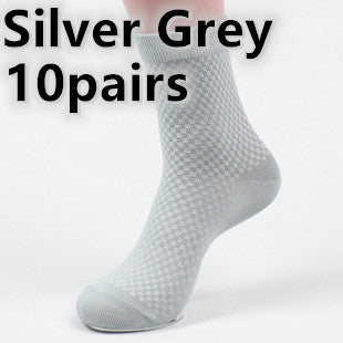 Durable Men's Bamboo Fiber Socks: Medium Thickness Style