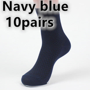 Durable Men's Bamboo Fiber Socks: Medium Thickness Style