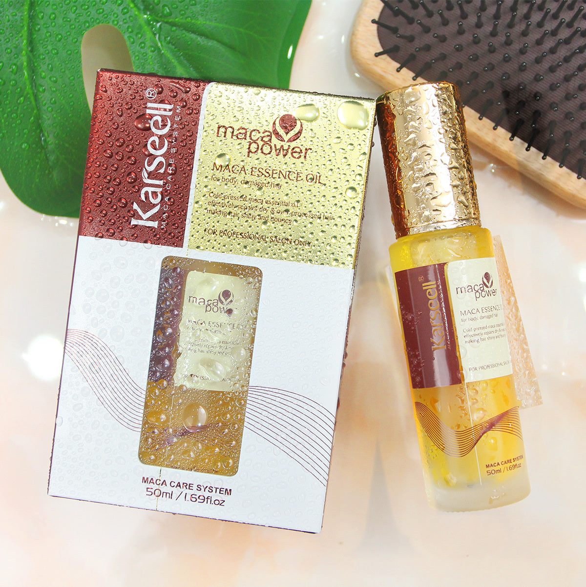 Luxurious Collagen Hair Repair Conditioner and Argan Oil Serum Set for All Hair Types
