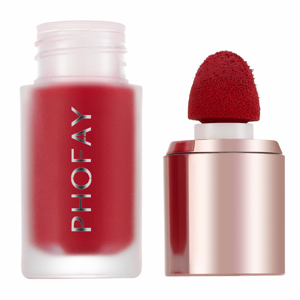 PHOFAY Mousse Liquid Blush: Matte Long-lasting Blush for Sun-Kissed Finish