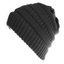 Fashionable Mixed Color Knitted Ladies Ponytail Hat - Acrylic Wool Material