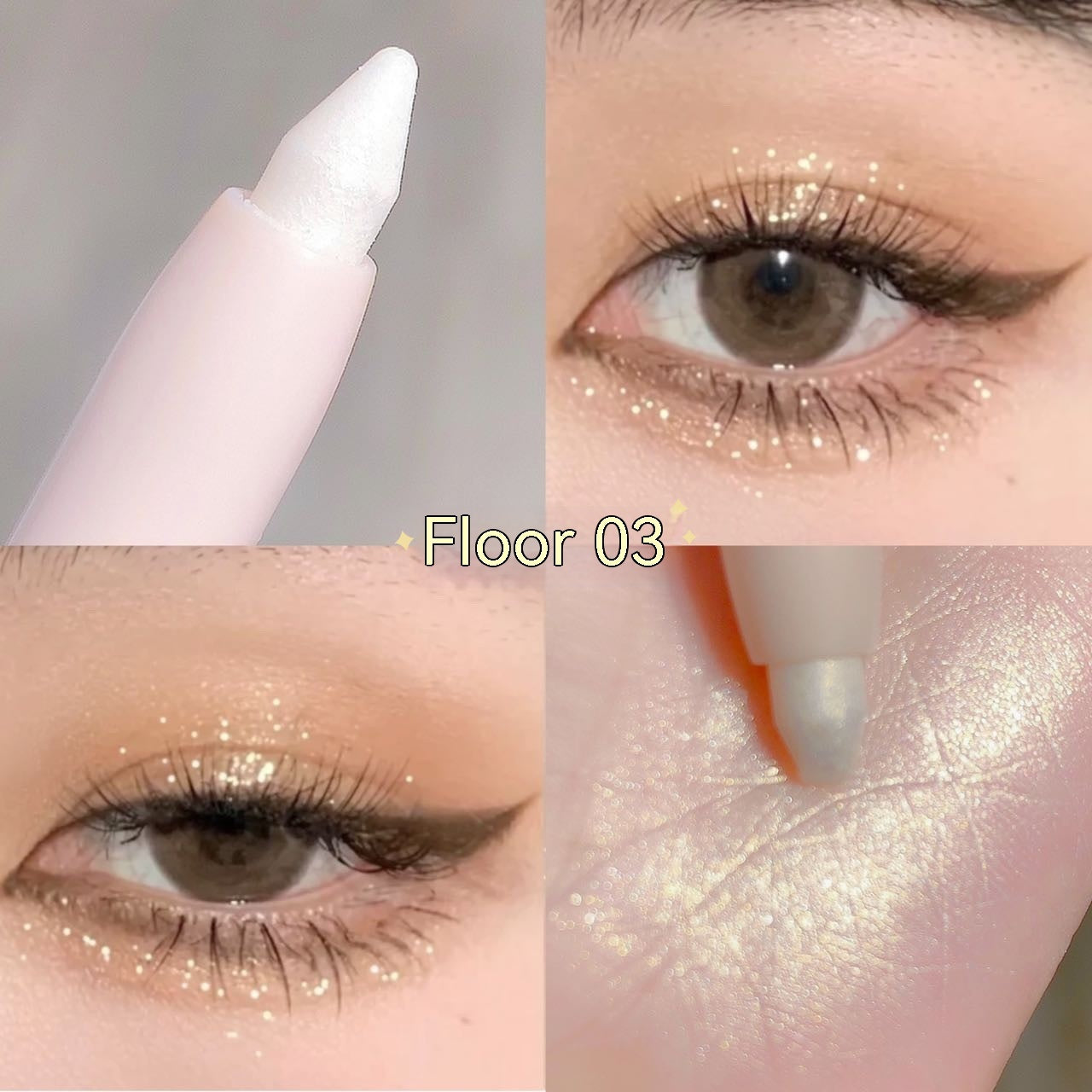 Long Lasting Crouching Silkworm Eyeliner Pen for Brightening Makeup - 15 Shades Available
