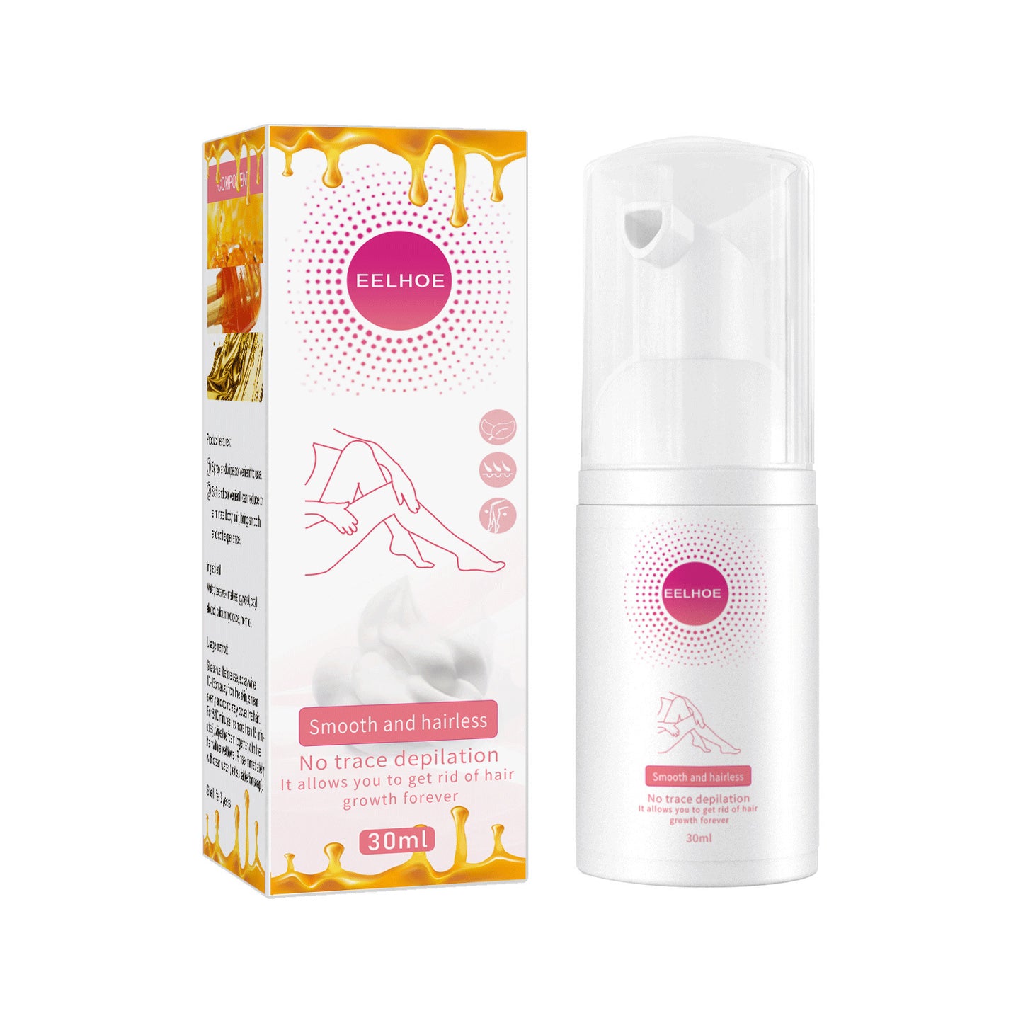 Mu Si Honey Hair Removal Spray: Your Solution to Smooth Skin - Convenient and Gentle Body Hair Removal Spray