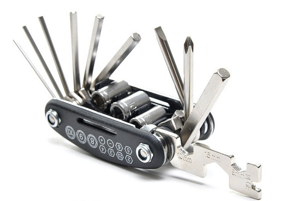 Bicycle Repair Combination Tool: All-in-One Steel Tool for Bike Maintenance