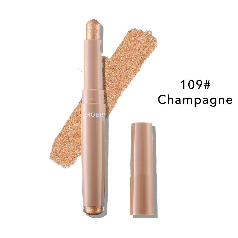 New Monochrome Eyeshadow Stick Makeup - 10 Color Options - Skin Type, Shelf Life, and Packaging List