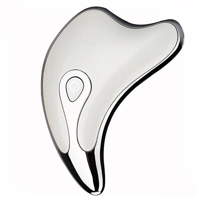 Gua Sha Scraper Facial Massager LED Light for Skin Rejuvenation and Lymphatic Drainage