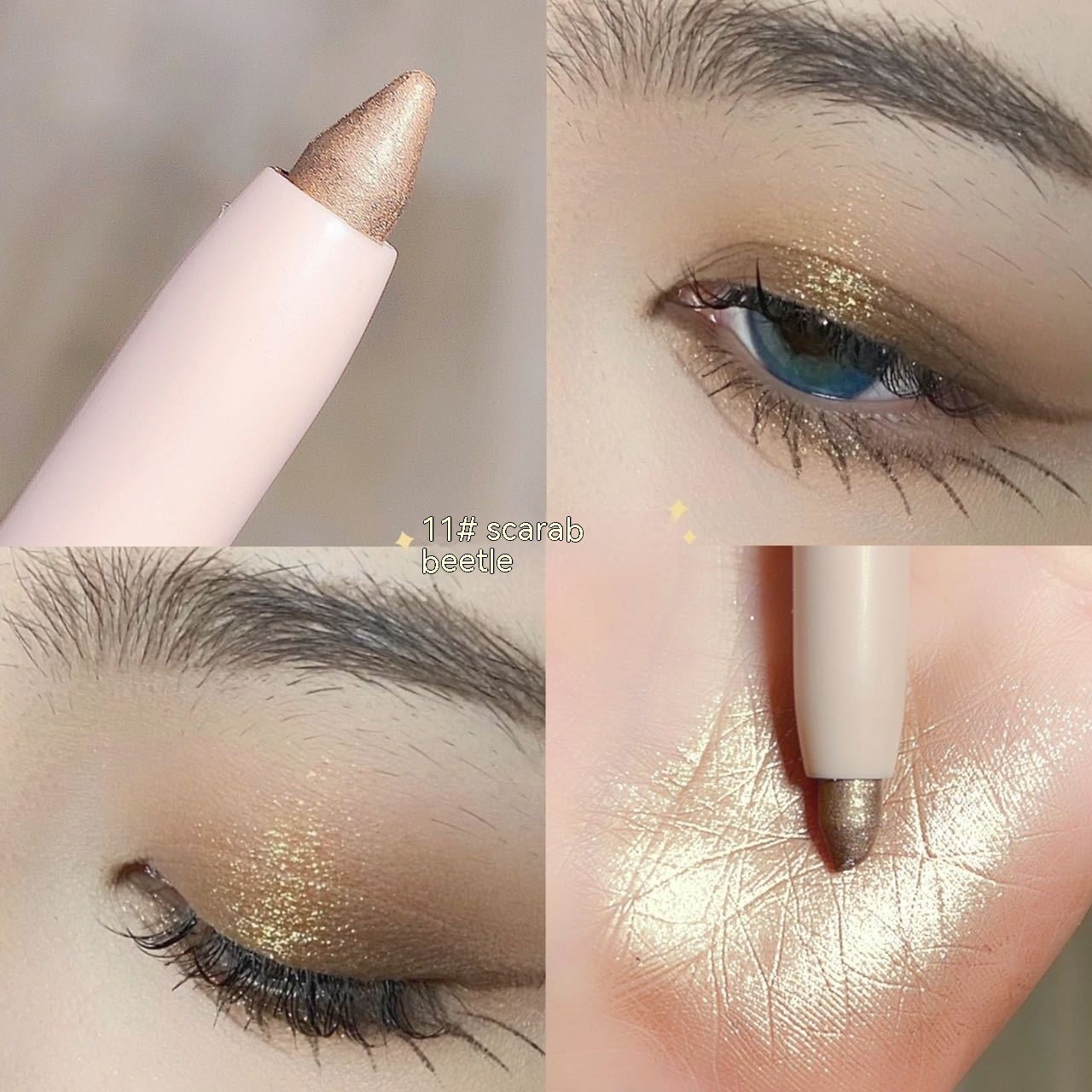 Long Lasting Crouching Silkworm Eyeliner Pen for Brightening Makeup - 15 Shades Available