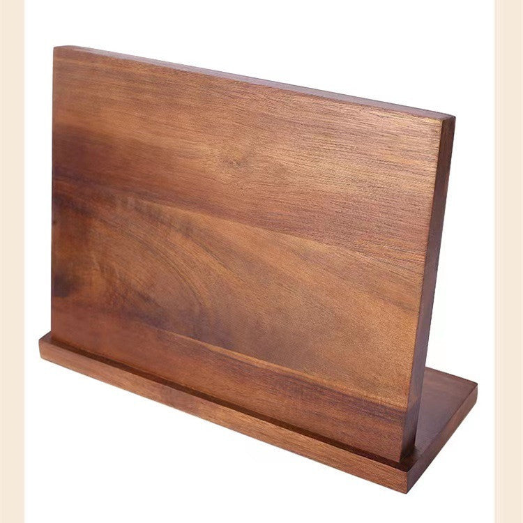 Kitchen Organization Accessories: Solid Wood Magnetic Knife Holder for Creative Multifunctional Storage