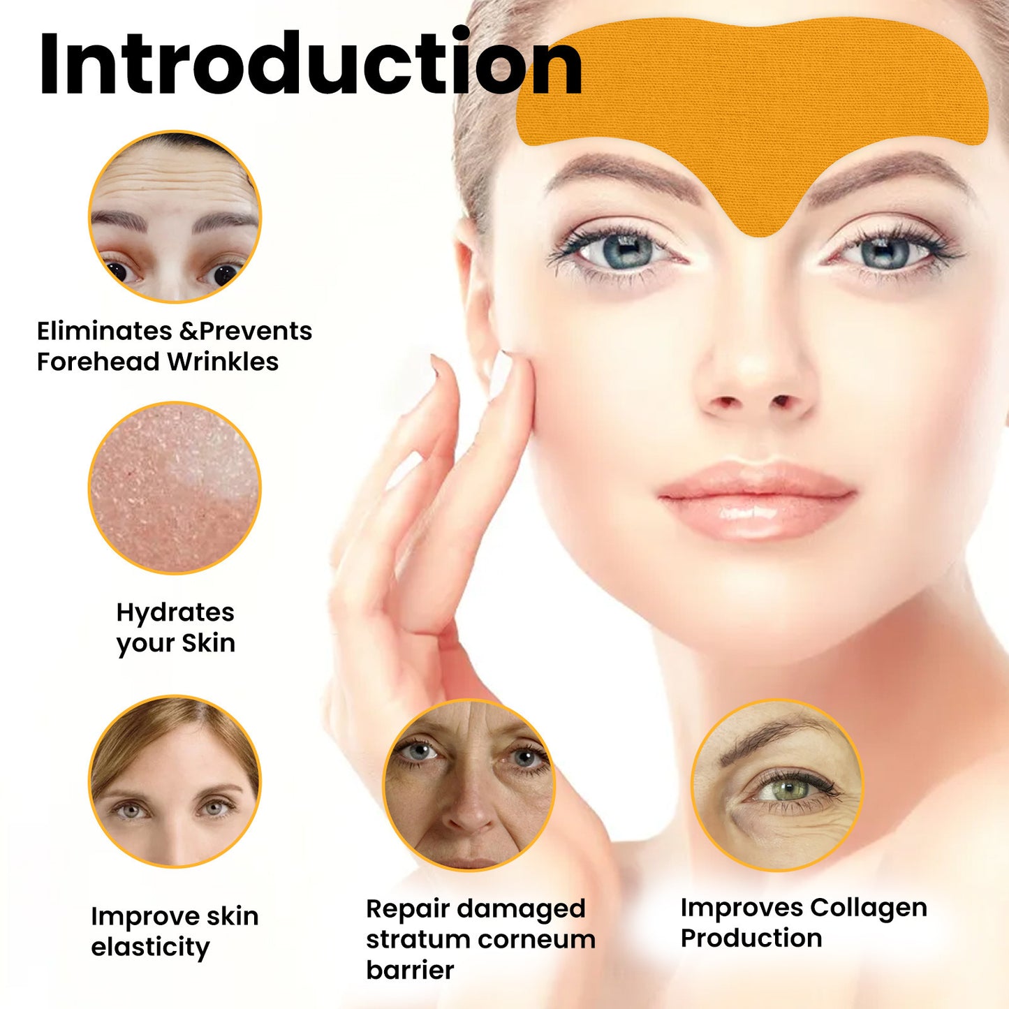 Reduce Wrinkles with Forehead Wrinkle Patch - Usage Instructions and Packing List