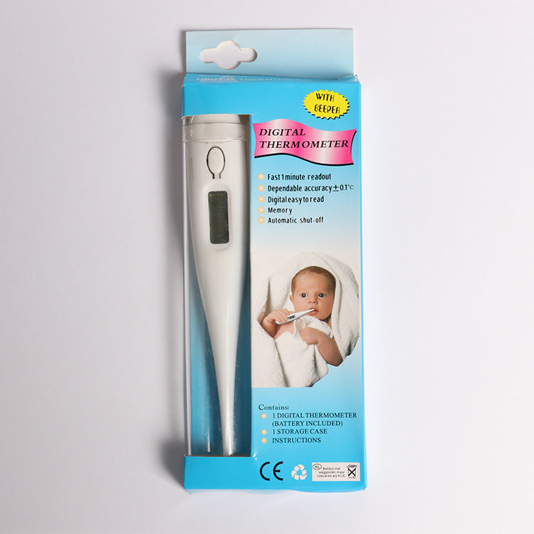 Digital Thermometer: Compact Electronic Device, Size 12.5 x 2 cm, Made of PP Material