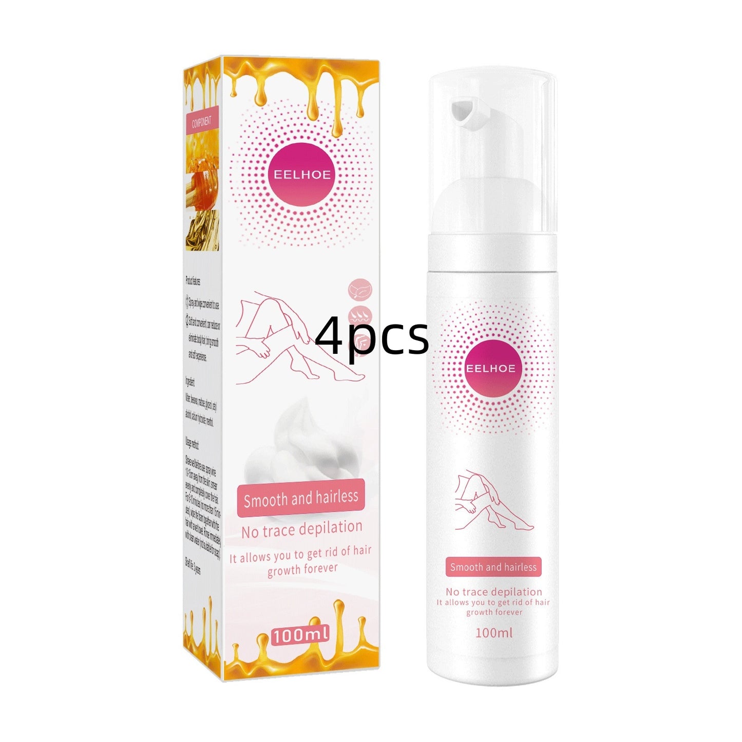 Mu Si Honey Hair Removal Spray: Your Solution to Smooth Skin - Convenient and Gentle Body Hair Removal Spray