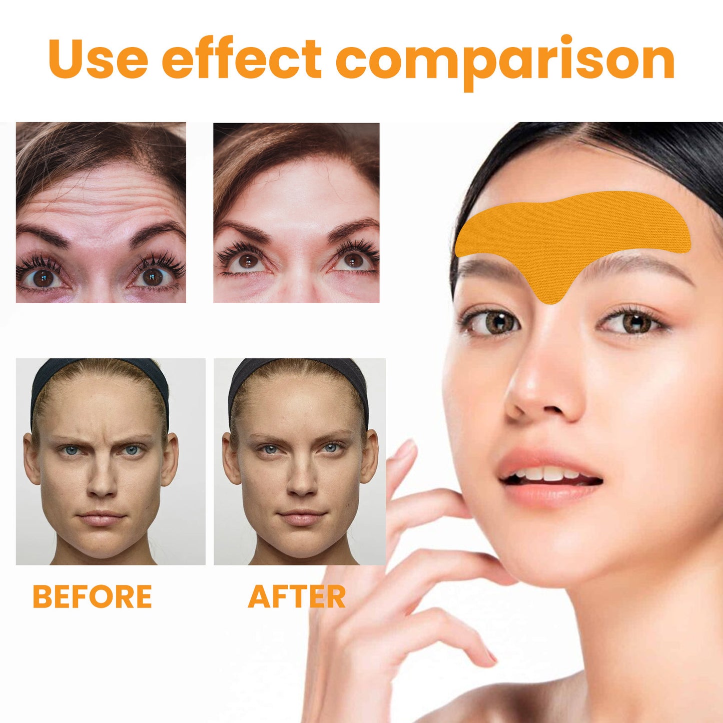 Reduce Wrinkles with Forehead Wrinkle Patch - Usage Instructions and Packing List