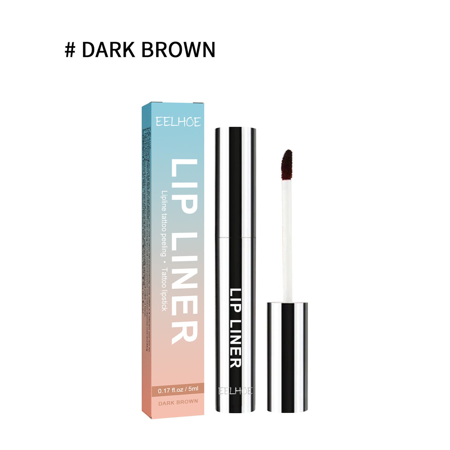 Waterproof Lip Liner in Light Brown/Dark Brown/Wine Red - Plump Lip Color - 5ml