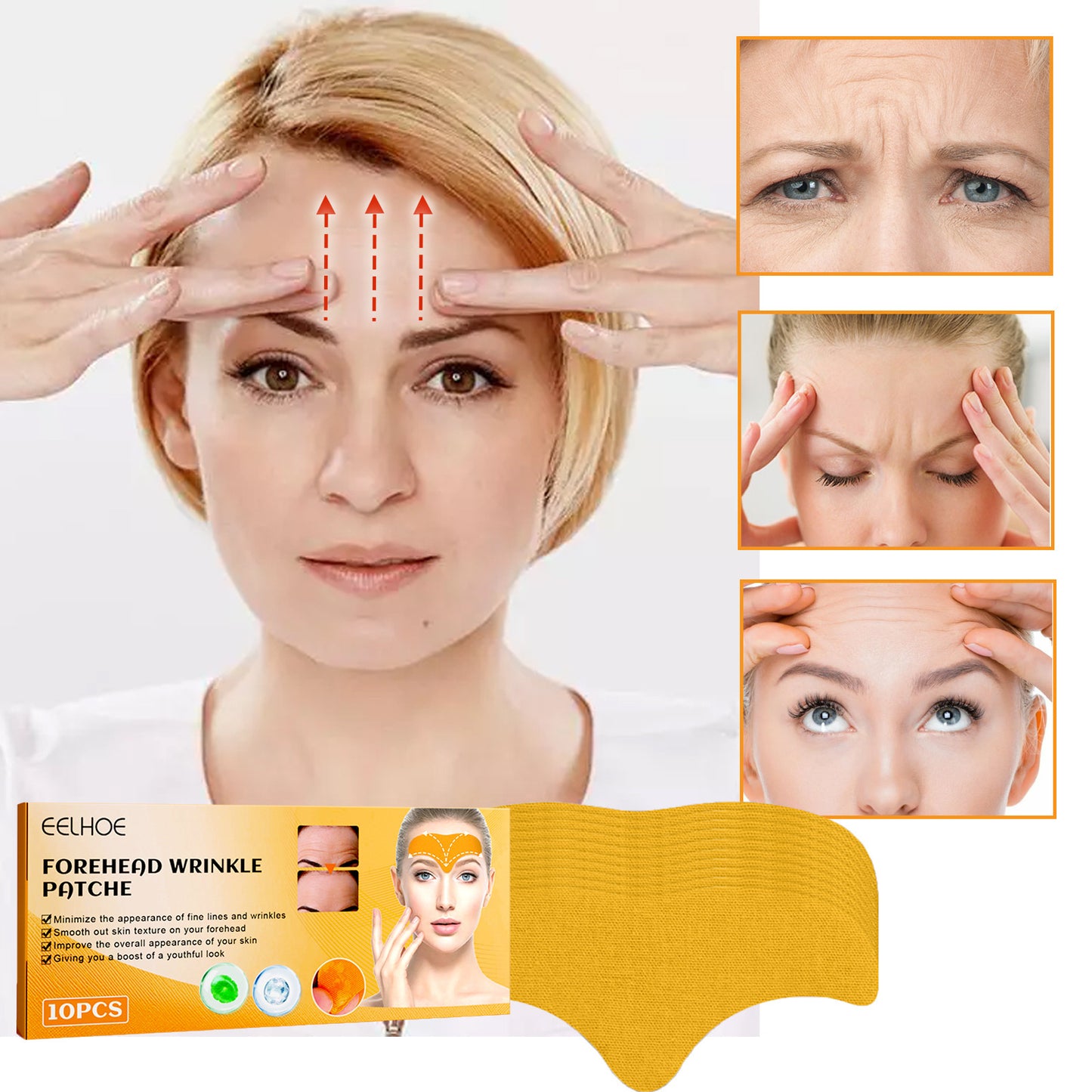 Reduce Wrinkles with Forehead Wrinkle Patch - Usage Instructions and Packing List