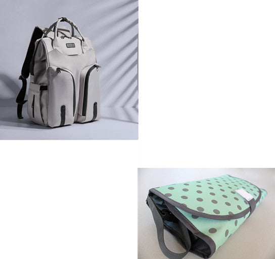 Composite Cloth Mother Baby Bag Milk Bag Shoulder Straps - Plain Design in Various Colors