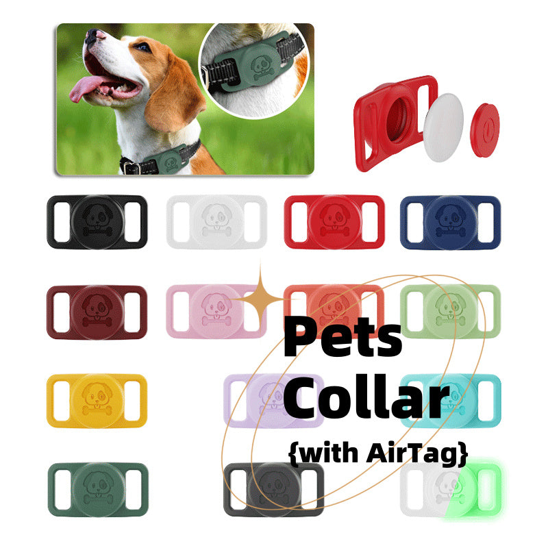 Silicone Protective Sleeve for Airtags - Impact Resistant and Shock Absorbent Dog Cat Collar Cover