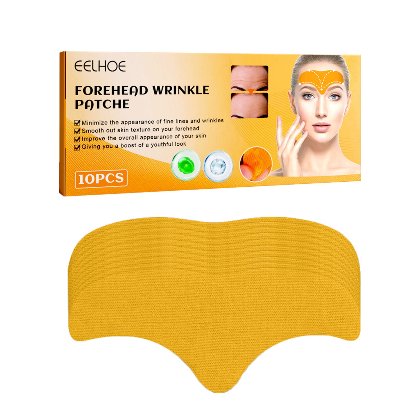 Reduce Wrinkles with Forehead Wrinkle Patch - Usage Instructions and Packing List