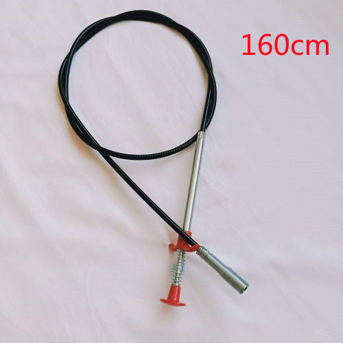 Easy-to-Use Household Hair Cleaner Drain Clog Remover Tool for Kitchen Sink - 60CM Spring Pipe Dredge