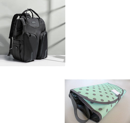 Composite Cloth Mother Baby Bag Milk Bag Shoulder Straps - Plain Design in Various Colors