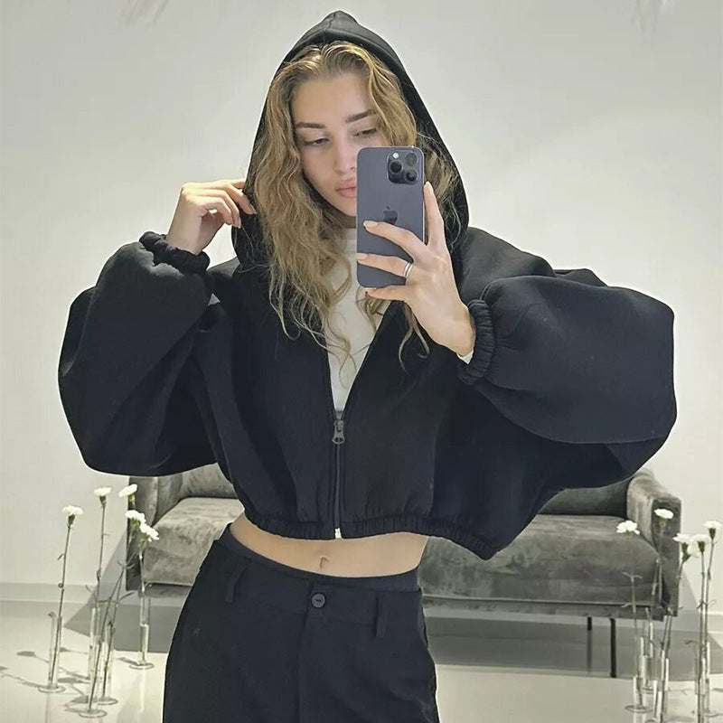 European And American Casual Women's Solid Color Hoodies - Stylish Polyester Hoodies in Black, Light Gray, Dark Gray, White, Pink, Sky Blue, Purple - Sizes S-XL - Solid Color Hoodies for Women