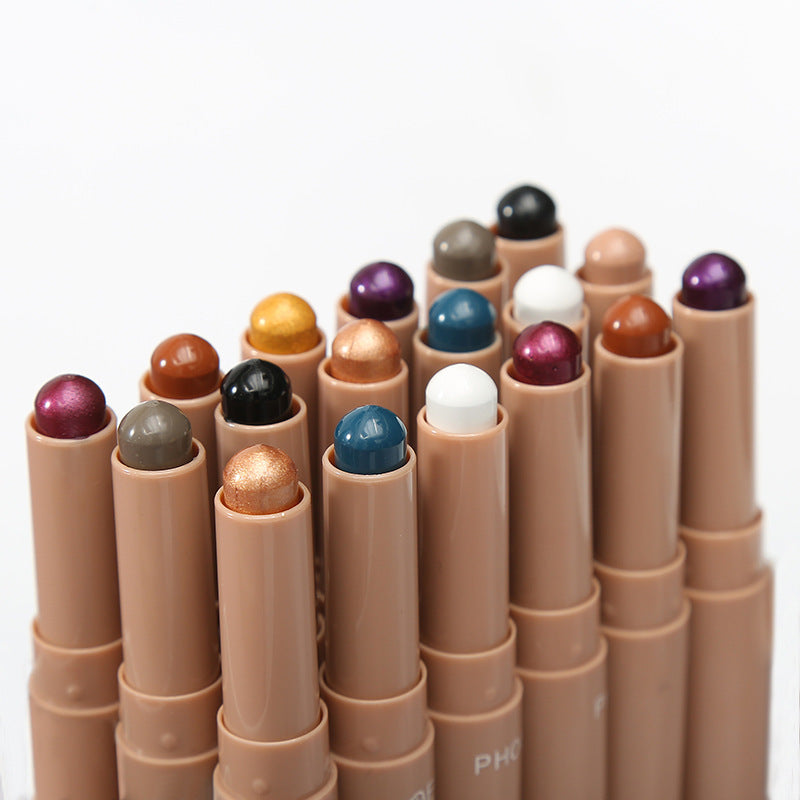 New Monochrome Eyeshadow Stick Makeup - 10 Color Options - Skin Type, Shelf Life, and Packaging List