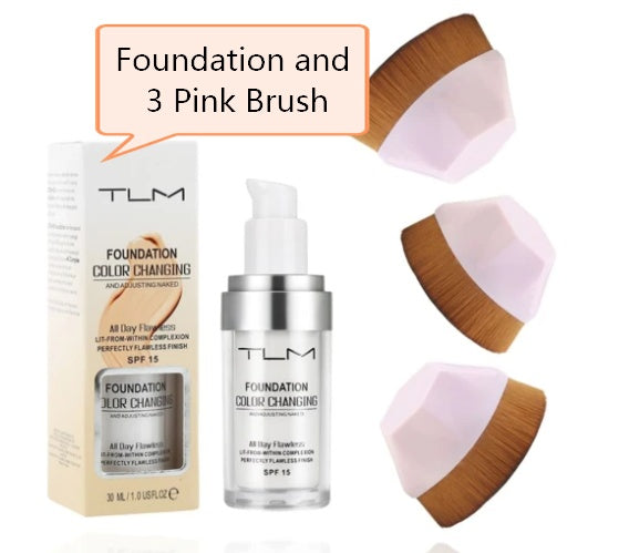 Color Changing Foundation Liquid Makeup for Daily Use with SPF 50 Protection