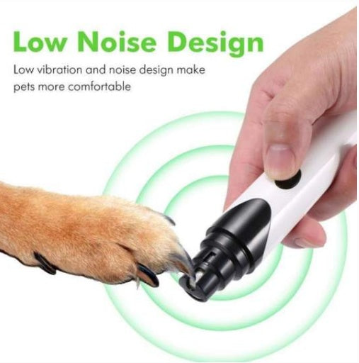 Low Noise Electric Dog Nail Clipper with USB Charging for Painless Nail Trimming USB Charging Pet Nail Clipper