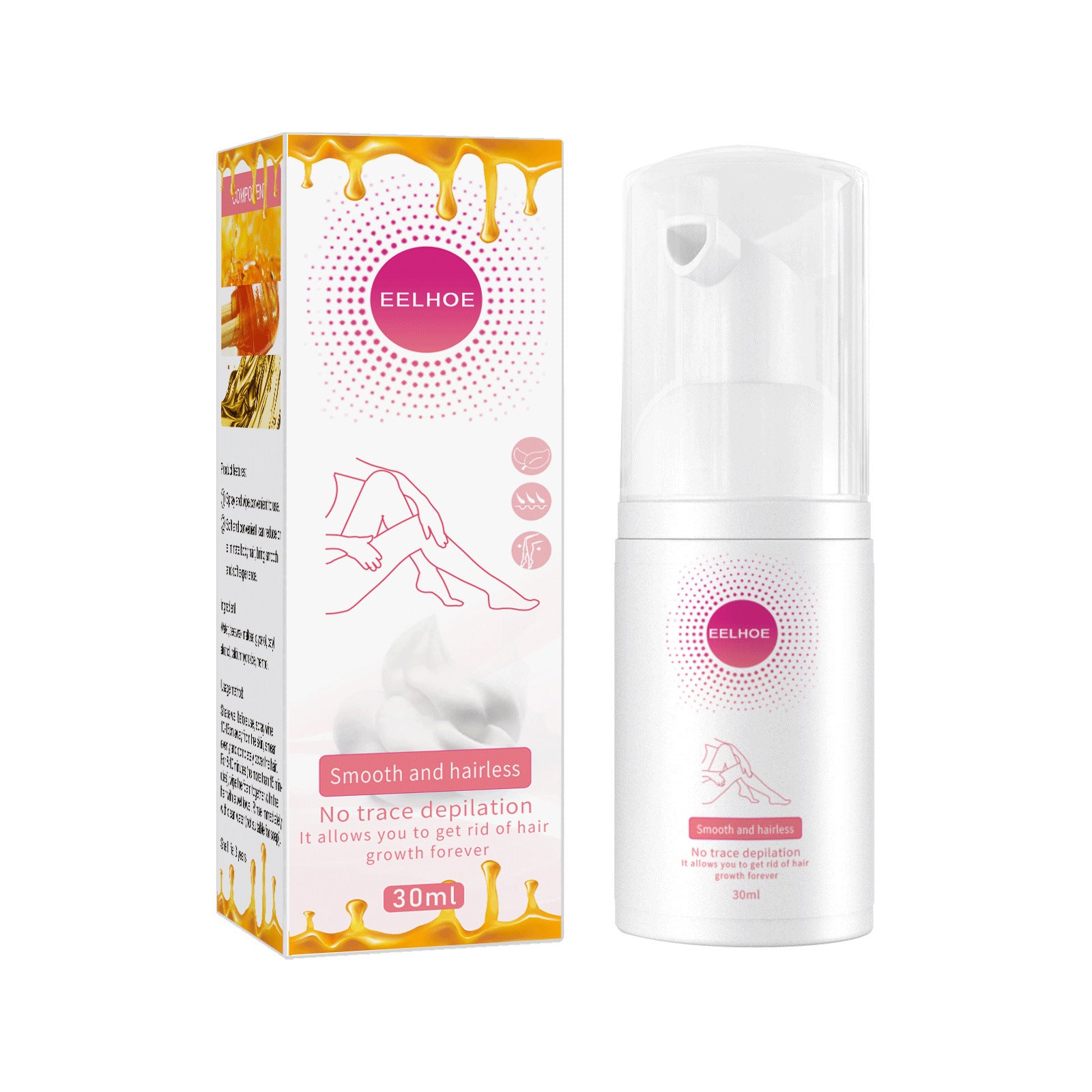 Mu Si Honey Hair Removal Spray: Your Solution to Smooth Skin - Convenient and Gentle Body Hair Removal Spray