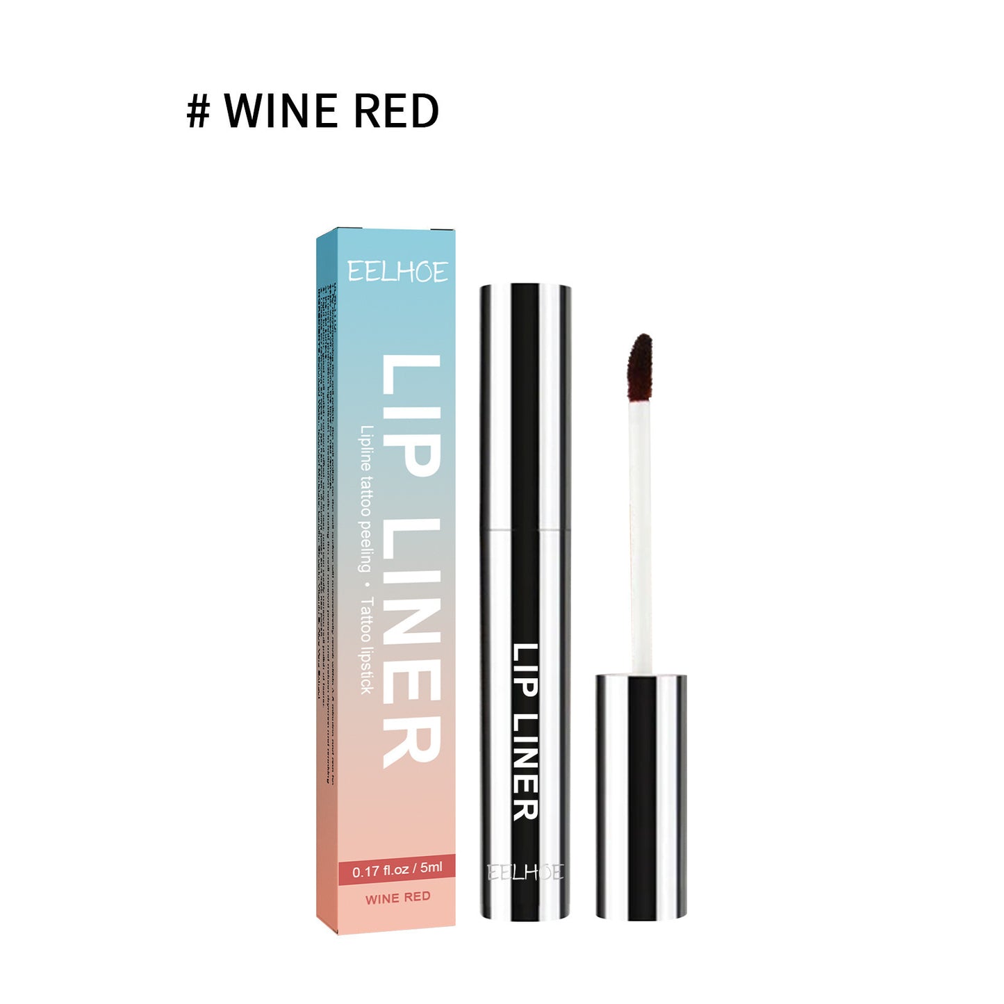 Waterproof Lip Liner in Light Brown/Dark Brown/Wine Red - Plump Lip Color - 5ml