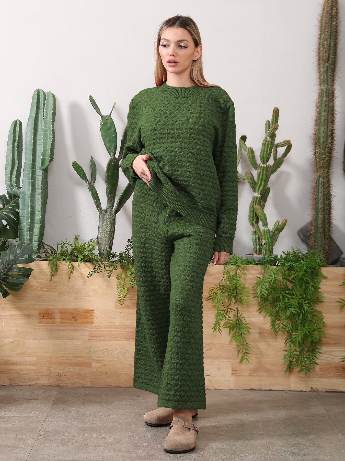 Sweater Knitwear Home Clothing Women's Set